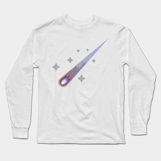 Comet among Stars Long Sleeve T-Shirt by KarabasClothing